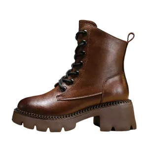 Женские ботинки Martin Help, Brown Unlined