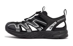 Детские сандалии с амортизацией и износостойкостью XTEP, черный/белый