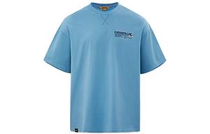 Футболка унисекс CAT, синяя