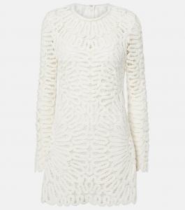 Мини-платье крючком из хлопка Макколл Simkhai, белый