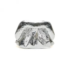 Женская сумка-клатч с зеркальными элементами серебристого цвета Themoirã¨, серый