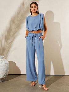 Тканевые брюки LA Angels, голубой