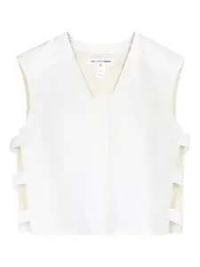 Жилет с вырезами Comme Des Garcons Shirt, белый
