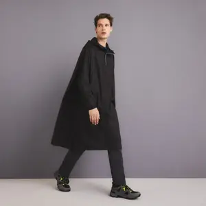 Непромокаемый пончо для гор унисекс Mountain Pro, черный