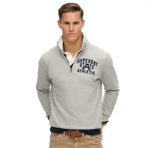 Толстовка Superdry Vintage Athletic half zip, серый