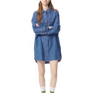 UNIQLO Женское платье с длинными рукавами royal blue