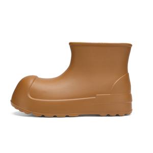 Darcy Sen Женские резиновые сапоги средней высоты, коричневые/бежевые, желтые/черные/красные