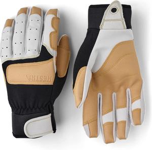 Hestra Climbers Long - 5 Finger, Offwhite / Black
