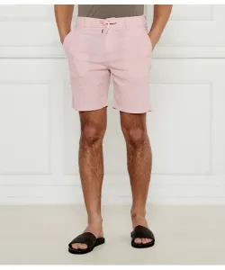 Льняные шорты ds-2-s Tapered fit Boss Orange, розовый