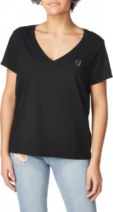 True Religion Women's Crystal Horseshoe Short Sleeve V Neck Tee