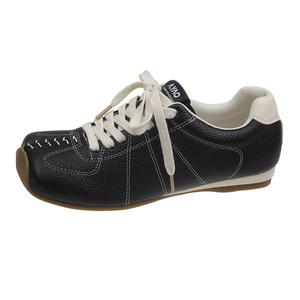 TAFN Женские повседневные низкие кроссовки устойчивые к истиранию черные, цвет Black