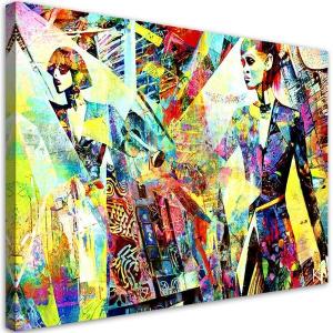 Картина арт-принт KUNSTLOFT Urban Awakening in Color 3, 90x60x4 см, сиреневый