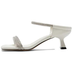 NINE WEST Женские противоскользящие тапочки устойчивые к истиранию Ecru, цвет Ecru