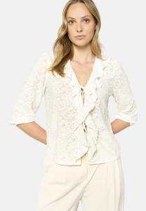 Блузка на пуговицах RUFFLED LolaLiza, бежевый