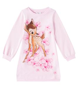 Платье из хлопкового джерси x Disney Monnalisa, Rosa Fairytale