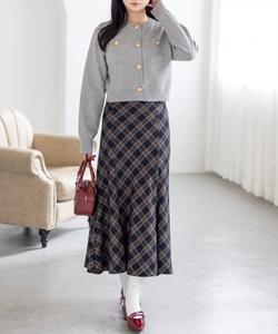 Вязаный кардиган с золотыми пуговицами (можно носить как комплект).