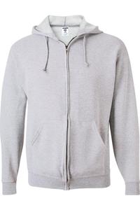 Толстовка с капюшоном JERZEES NuBlend на молнии, цвет ash