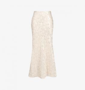Юбка макси Mara из металлизированного жаккарда House Of Cb, белый