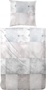 Постельное белье премиум-класса фланелевое Primera 135x200 клетчатое серо-розово-белое 174107-074 PRIMERA