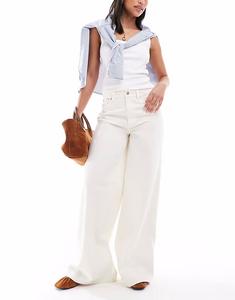 Широкие джинсы ASOS DESIGN цвета экрю - STONE