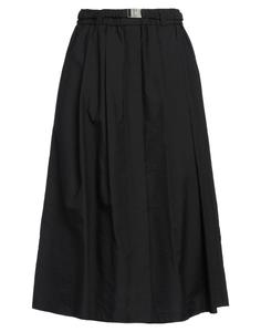 Юбка миди Brunello Cucinelli, черный