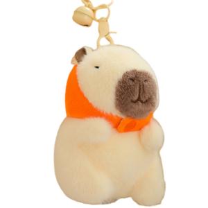 Брелок рюкзака капибара, ароматизированные плюшевые куклы-подвески молочная корова и капибара высота 14см длина 14см Mise