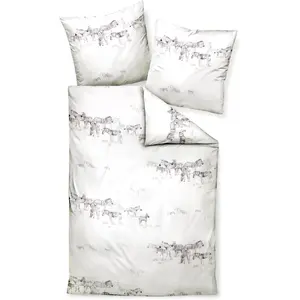 Постельное белье Janine «моменты98110 07», на молнии, цвет naturell grau