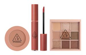 Премиальный мягкий и полупрозрачный набор макияжа против старения Velour Matte Metallic из трех предметов 3CE