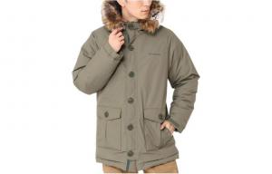 Пуховик унисекс зеленый Columbia