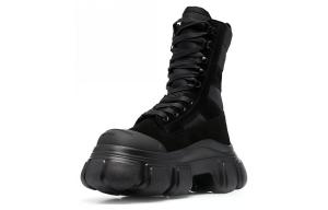 Сапоги замшевые Alexander Wang на платформе, черный