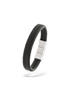 s.Oliver Кожаный браслет серого цвета