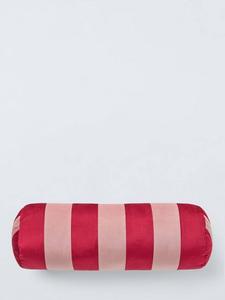 Бархатная подушка-валик в полоску John Lewis, Red