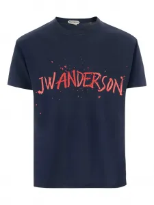 Футболка с логотипом JW ANDERSON, синий