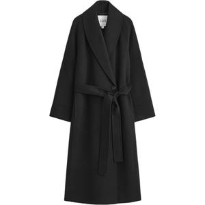 COS Женское черное пальто Black