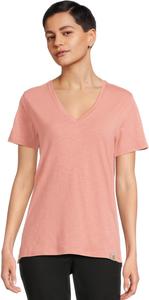 Футболка Carhartt TENCEL  Fiber Series Relaxed Fit Short-Sleeve Vneck T-Shirt, цвет Rose Tint Slub