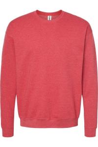 Толстовка унисекс из флиса Tultex с круглым вырезом, цвет heather red