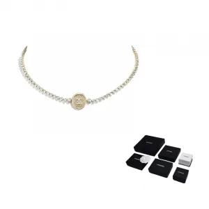 Двойная металлическая цепочка C для женщин CHANEL