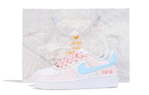 Детские скейтерские кроссовки Air Force 1 для школьников Nike, розовый