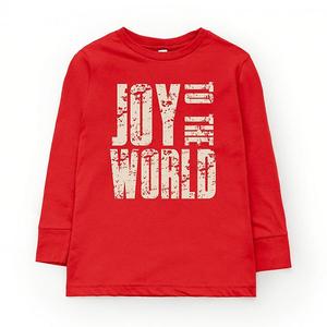 Футболка с длинным рукавом Joy to the world block distressed The Juniper Shop, Red
