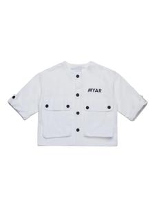 Футболка с логотипом MYAR KIDS, белый