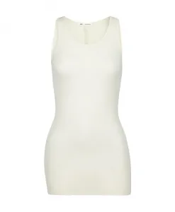 Белая майка с прострочкой в тон. Ami Paris, белый