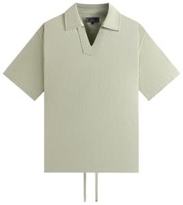 Пуловер Kith Washed Denim Short-Sleeve Glen Pullover из выстиранного денима, зеленый