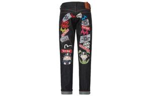 Джинсы мужские синие Evisu, синий