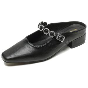 Женские сандалии с закрытым носком и резиновой подошвой, противоскользящие City camel, Black