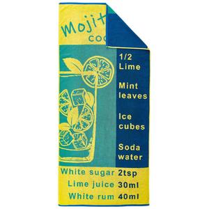 Пляжное полотенце Dyckhoff Mojito, зеленый - хлопковая ткань - 80 x 1 x 180 см