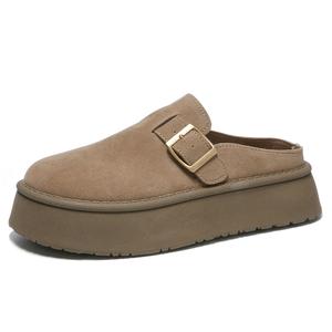 Сланцы женские с закрытым носком, устойчивые к истиранию, резиновая подошва Komanic, Apricot