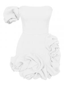 Платье на одно плечо POST MERIDIEM, белый