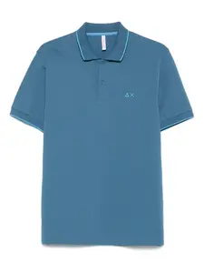 Рубашка поло с контрастной отделкой Sun 68, синий