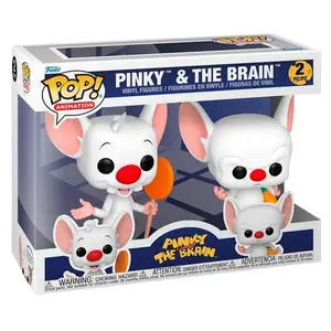 Фигурка Funko по мотивам мультсериала "Animaniacs" Пинки и Брэйн, 9 см, белый