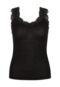 Майка Silky Wool Joy, с содержанием шелка, женская CALIDA, цвет 996 Ws Schwarz